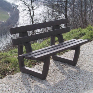 traditional public bench