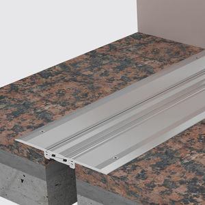 aluminum expansion joint / for flooring / drive-over / pedestrian