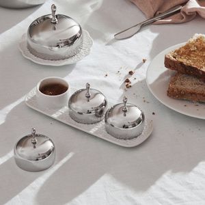 stainless steel butter dish