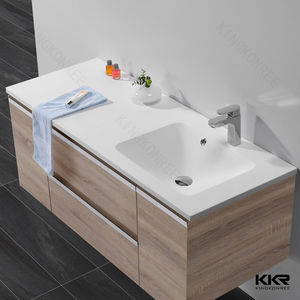 wall-hung washbasin cabinet / stone resin / acrylic / Solid Surface