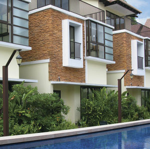 concrete wall cladding / exterior / interior / textured