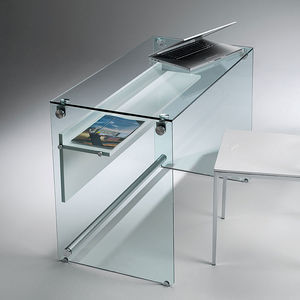 computer glass table design