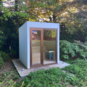 home sauna / wooden / for outdoor use