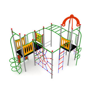 playground play structure / HDPE / galvanized steel / HPL