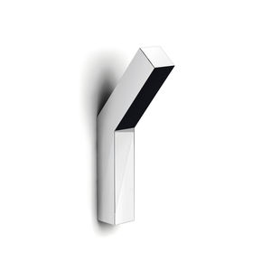 contemporary coat hook / chromed metal / bathroom