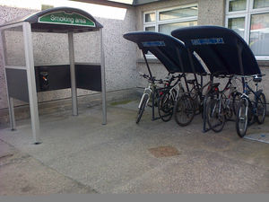 steel cycle shelter