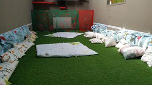 synthetic floor covering / for playgrounds / tile / matte
