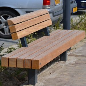 contemporary public bench