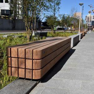 contemporary public bench