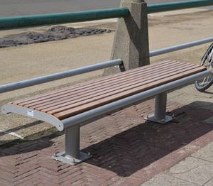 contemporary public bench