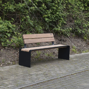 contemporary public bench