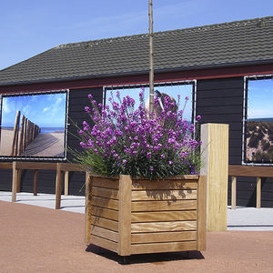 wooden planter