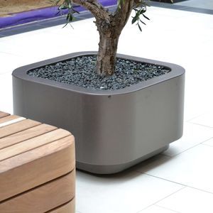galvanized steel planter