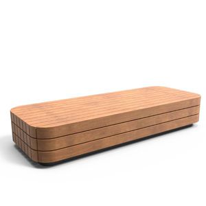 contemporary public bench