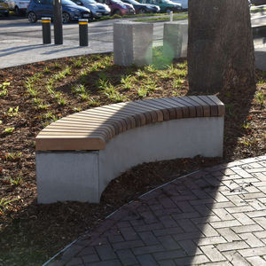 contemporary public bench