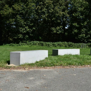 contemporary public bench