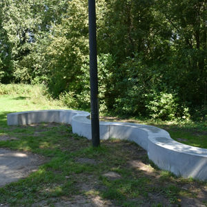 contemporary public bench