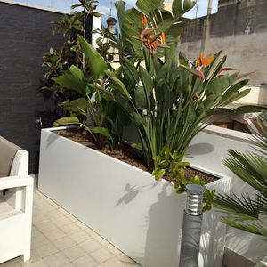 sheet steel garden planter