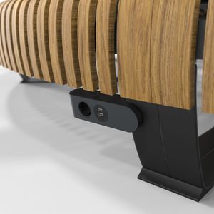 power socket / USB / double / countertop