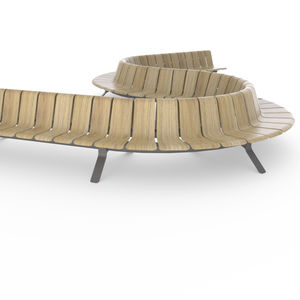 contemporary public bench
