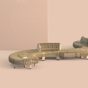 contemporary public bench