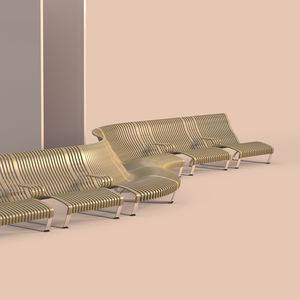contemporary public bench