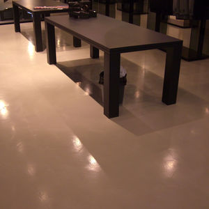 resin flooring / industrial / smooth / colored concrete look