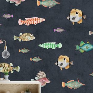 contemporary wallpaper / cellulose fiber / natural fiber / animal motif