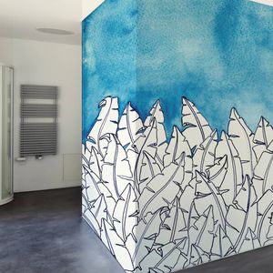 contemporary wallpaper / cellulose fiber / natural fiber / nature pattern