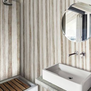 contemporary wallpaper / natural fiber / cellulose fiber / striped