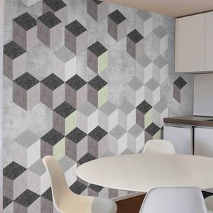 contemporary wallpaper / natural fiber / cellulose fiber / geometric pattern
