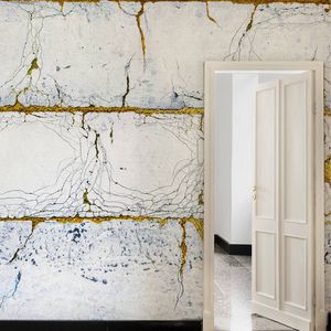 contemporary wallpaper / cellulose fiber / natural fiber / plain