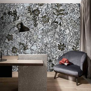 contemporary wallpaper / natural fiber / cellulose fiber / nature pattern