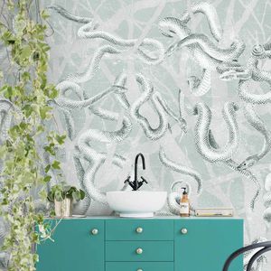 contemporary wallpaper / natural fiber / cellulose fiber / patterned
