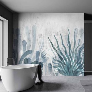 contemporary wallpaper / natural fiber / cellulose fiber / nature pattern