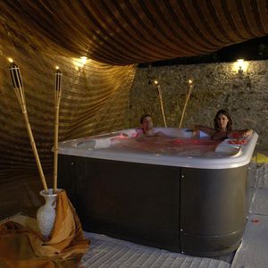 above-ground hot tub