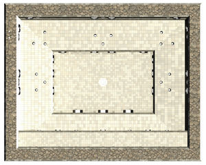 built-in hot tub