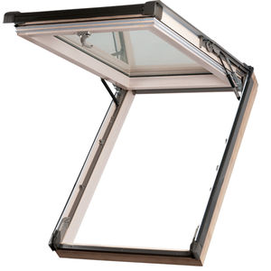 projection roof window / wooden / triple-glazed