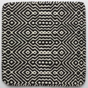 contemporary rug / geometric pattern / wool / square