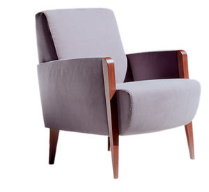 contemporary armchair / fabric / for hotel / for restaurants