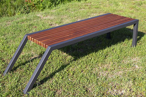 contemporary public bench