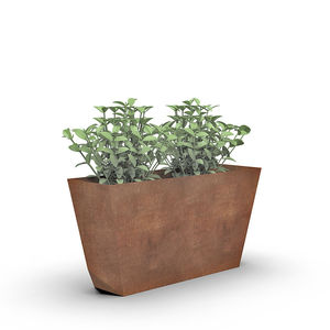 galvanised steel planter