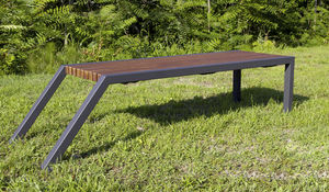 contemporary public bench
