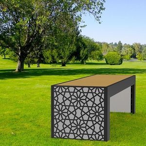 contemporary public bench