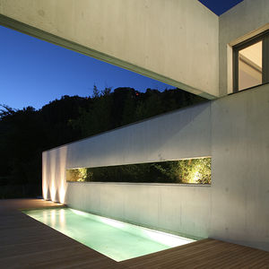 recessed floor light fixture / LED / round / square