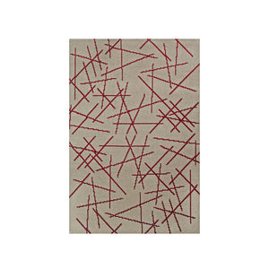 contemporary rug / patterned / wool / rectangular