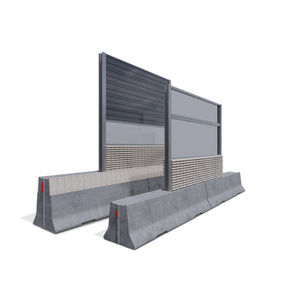 noise barrier with modular panels