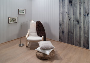 wood fiber decorative panel / wall-mounted / printed / wood look
