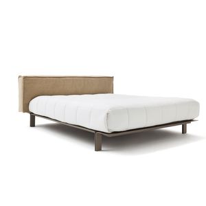 double bed / single / contemporary / with leather headboard