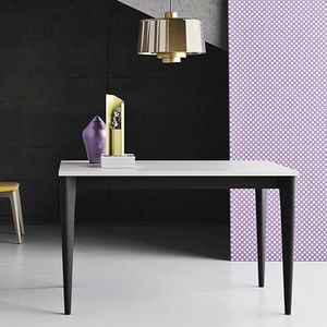 contemporary dining table / oak / walnut / laminate